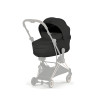 Cybex Mios/Coya Fold Lux Carry Cot | Style Collection - складная люлька вместе с шасси, матрас memory foam, капюшон UPF50+ (с рождения до 6 месяцев / до 9 кг) • Sepia Black