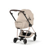 Cybex Mios/Coya Fold Lux Carry Cot | Style Collection - складная люлька вместе с шасси, матрас memory foam, капюшон UPF50+ (с рождения до 6 месяцев / до 9 кг) • Cozy Beige