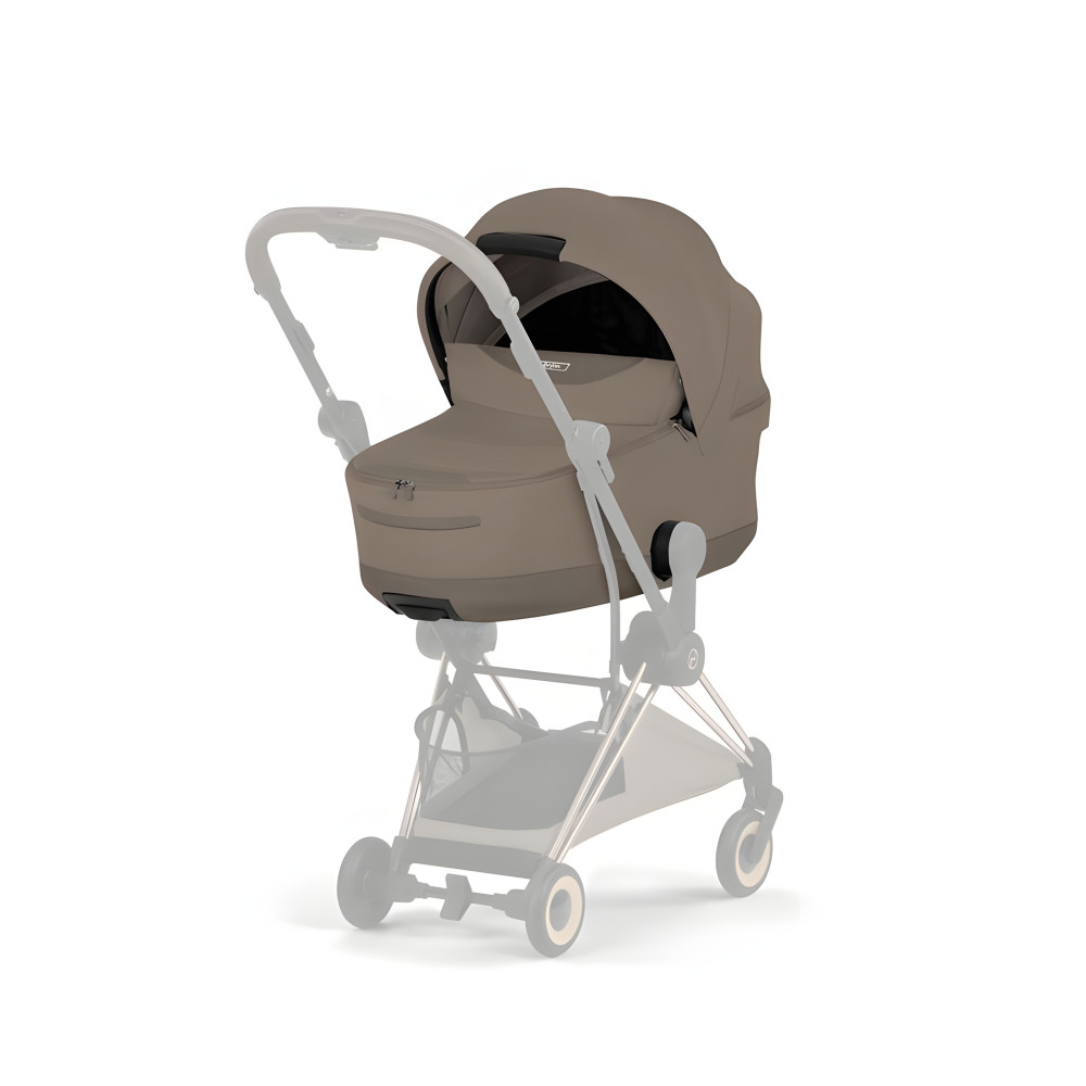Cybex Mios/Coya Fold Lux Carry Cot | Style Collection - складная люлька вместе с шасси, матрас memory foam, капюшон UPF50+ (с рождения до 6 месяцев / до 9 кг) • Coconut Brown Cybex Mios/Coya Fold Lux Carry Cot | Style Collection - складная люлька вместе с шасси, матрас memory foam, капюшон UPF50+ (с рождения до 6 месяцев / до 9 кг) • Coconut Brown