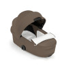 Cybex Mios/Coya Fold Lux Carry Cot | Style Collection - складная люлька вместе с шасси, матрас memory foam, капюшон UPF50+ (с рождения до 6 месяцев / до 9 кг) • Coconut Brown