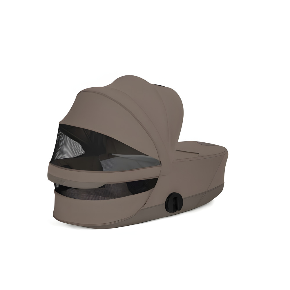 Cybex Mios/Coya Fold Lux Carry Cot | Style Collection - складная люлька вместе с шасси, матрас memory foam, капюшон UPF50+ (с рождения до 6 месяцев / до 9 кг) • Coconut Brown Cybex Mios/Coya Fold Lux Carry Cot | Style Collection - складная люлька вместе с шасси, матрас memory foam, капюшон UPF50+ (с рождения до 6 месяцев / до 9 кг) • Coconut Brown