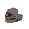 Cybex Mios/Coya Fold Lux Carry Cot | Style Collection - складная люлька вместе с шасси, матрас memory foam, капюшон UPF50+ (с рождения до 6 месяцев / до 9 кг) • Coconut Brown