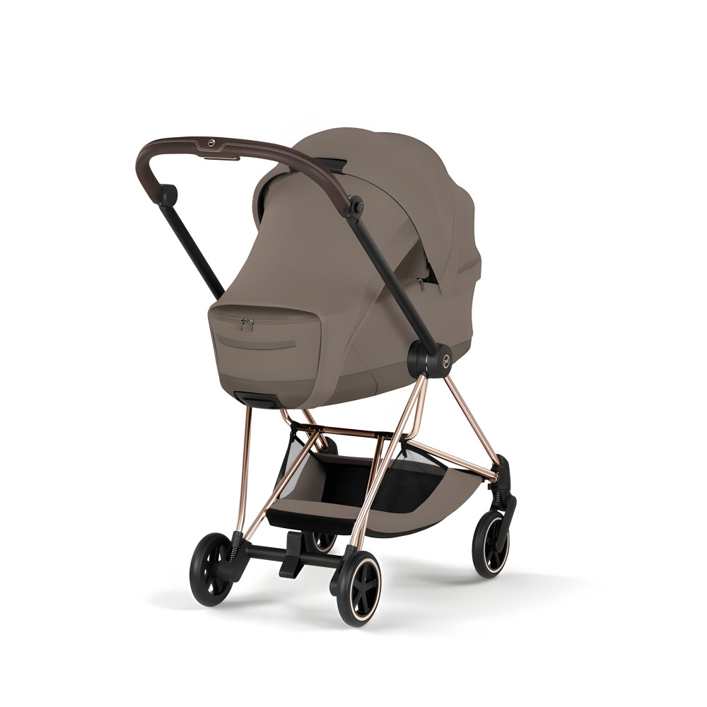 Cybex Mios/Coya Fold Lux Carry Cot | Style Collection - складная люлька вместе с шасси, матрас memory foam, капюшон UPF50+ (с рождения до 6 месяцев / до 9 кг) • Coconut Brown Cybex Mios/Coya Fold Lux Carry Cot | Style Collection - складная люлька вместе с шасси, матрас memory foam, капюшон UPF50+ (с рождения до 6 месяцев / до 9 кг) • Coconut Brown