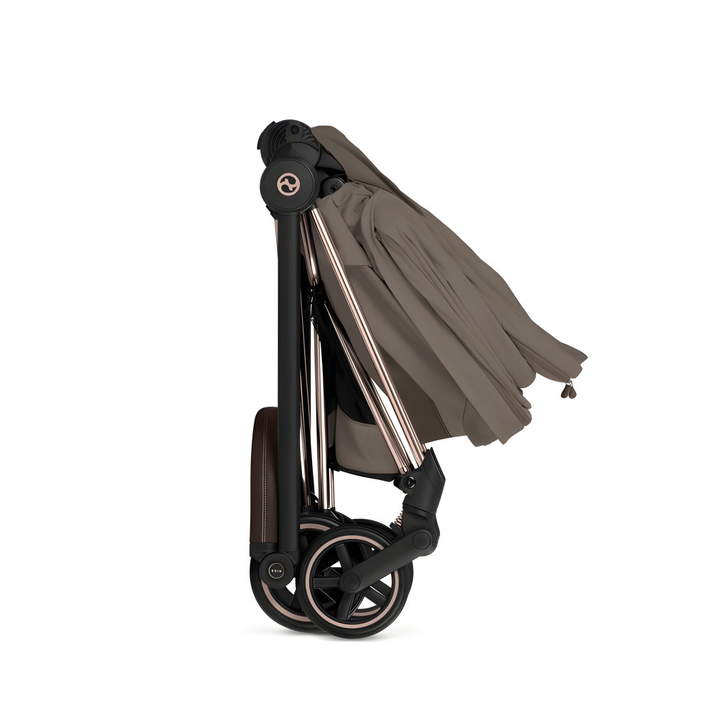 Cybex Mios/Coya Fold Lux Carry Cot | Style Collection - складная люлька вместе с шасси, матрас memory foam, капюшон UPF50+ (с рождения до 6 месяцев / до 9 кг) • Coconut Brown Cybex Mios/Coya Fold Lux Carry Cot | Style Collection - складная люлька вместе с шасси, матрас memory foam, капюшон UPF50+ (с рождения до 6 месяцев / до 9 кг) • Coconut Brown