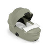 Cybex Mios/Coya Fold Lux Carry Cot | Style Collection - складная люлька вместе с шасси, матрас memory foam, капюшон UPF50+ (с рождения до 6 месяцев / до 9 кг) • Sage Green