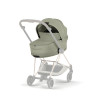 Cybex Mios/Coya Fold Lux Carry Cot | Style Collection - складная люлька вместе с шасси, матрас memory foam, капюшон UPF50+ (с рождения до 6 месяцев / до 9 кг) • Sage Green