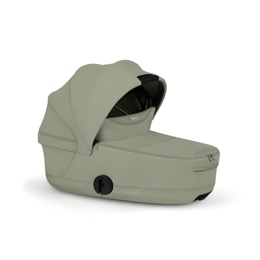 Cybex Mios/Coya Fold Lux Carry Cot | Style Collection - складная люлька вместе с шасси, матрас memory foam, капюшон UPF50+ (с рождения до 6 месяцев / до 9 кг) • Sage Green