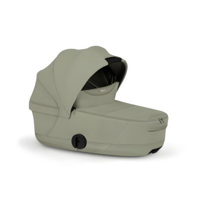 Cybex Mios/Coya Fold Lux Carry Cot | Style Collection - складная люлька вместе с шасси, матрас memory foam, капюшон UPF50+ (с рождения до 6 месяцев / до 9 кг) • Sage Green