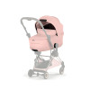Cybex Mios/Coya Fold Lux Carry Cot | Style Collection - складная люлька вместе с шасси, матрас memory foam, капюшон UPF50+ (с рождения до 6 месяцев / до 9 кг) • Peach Pink