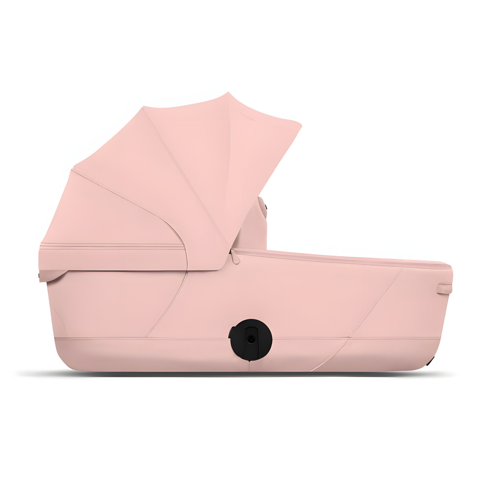 Cybex Mios/Coya Fold Lux Carry Cot | Style Collection - складная люлька вместе с шасси, матрас memory foam, капюшон UPF50+ (с рождения до 6 месяцев / до 9 кг) • Peach Pink