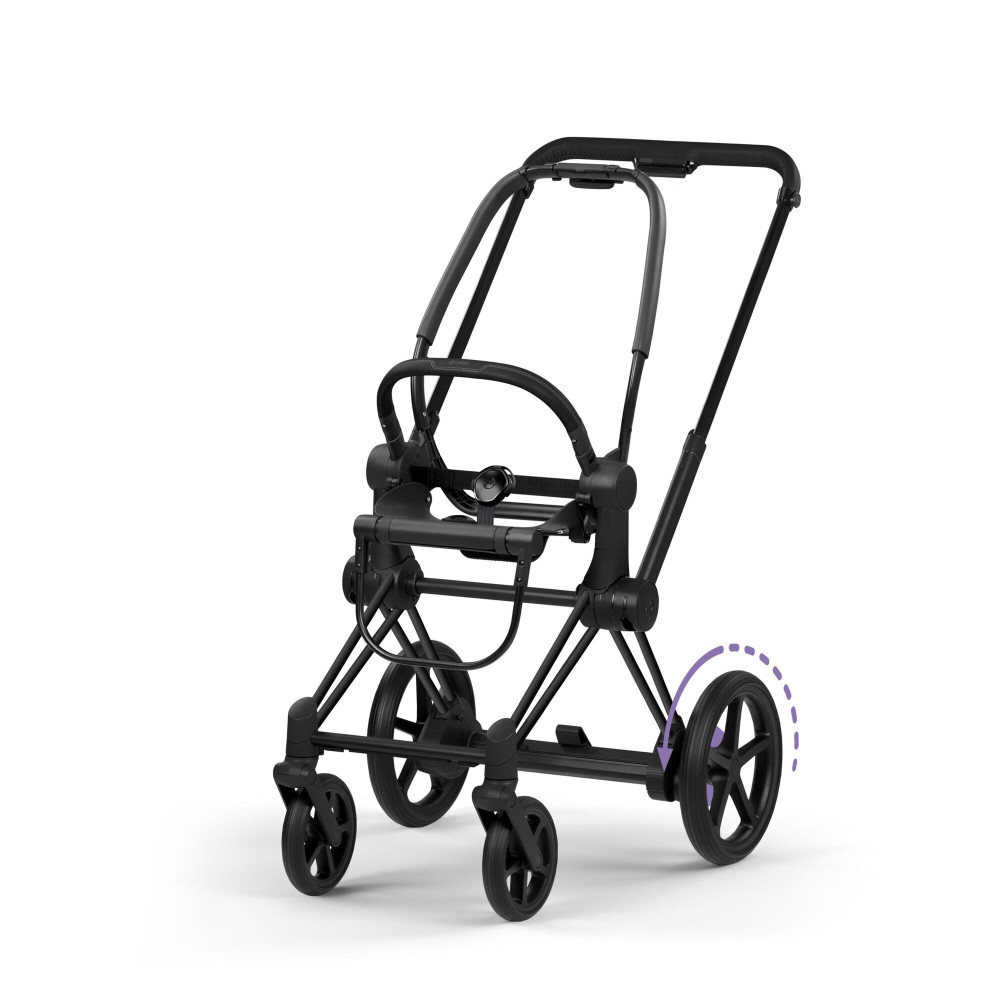 Cybex e-Priam Frame | Style Collection - шасси и каркас детской коляски с электроприводом • Matt Black