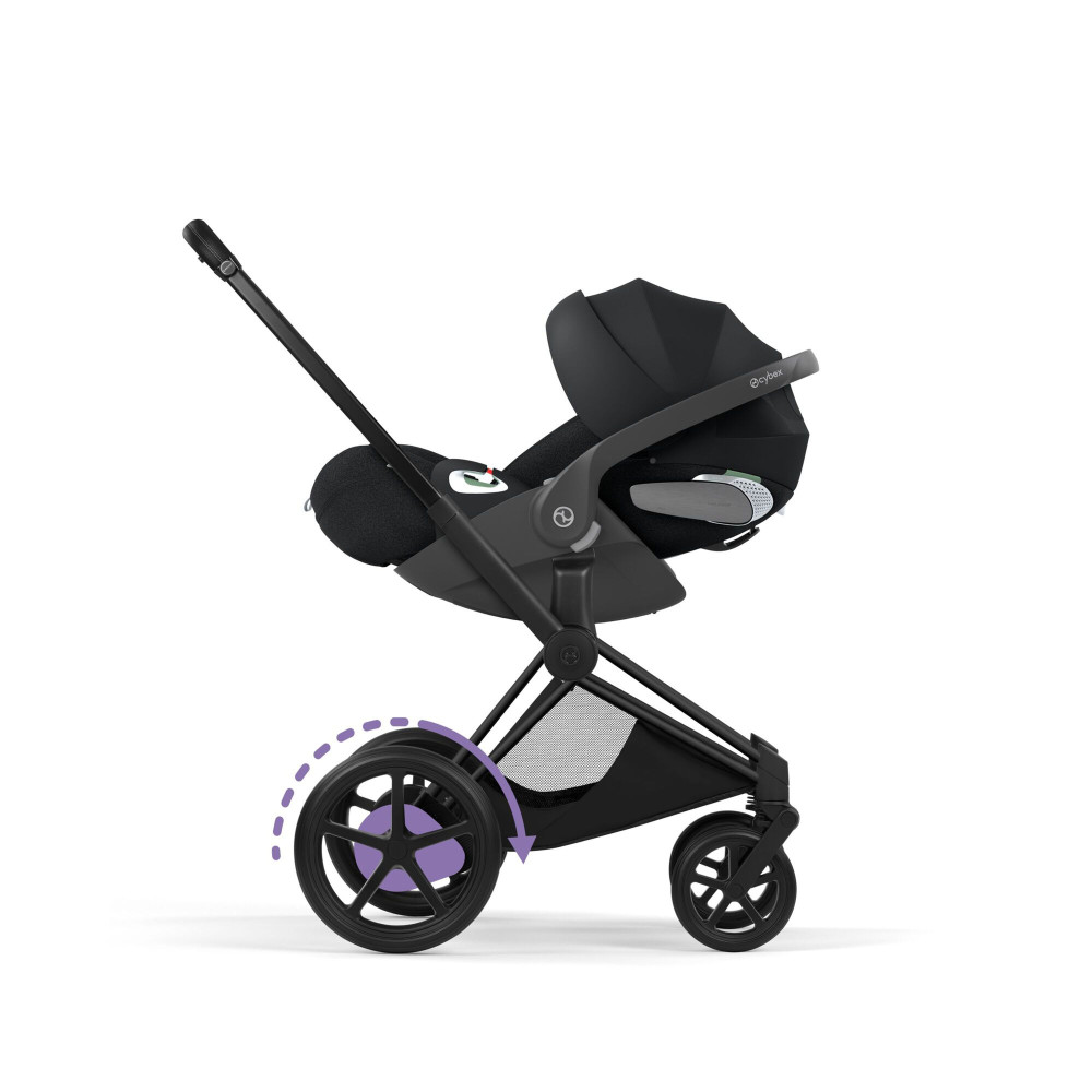 Cybex e-Priam Frame | Style Collection - шасси и каркас детской коляски с электроприводом • Matt Black