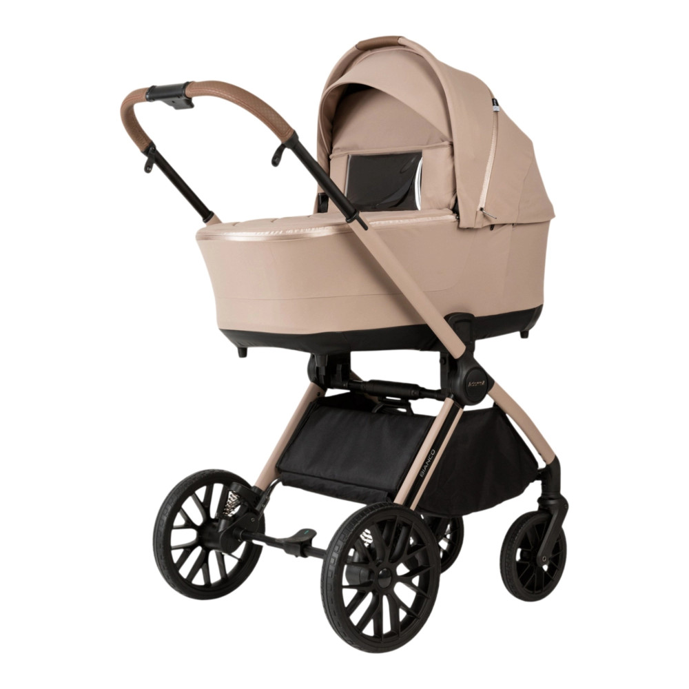 Adamex Bianco - детская коляска 2в1, люлька складывается плоско, регулируемый подголовник в люльке • 8 Natura Latte Adamex Bianco - детская коляска 2в1, люлька складывается плоско, регулируемый подголовник в люльке • 8 Natura Latte