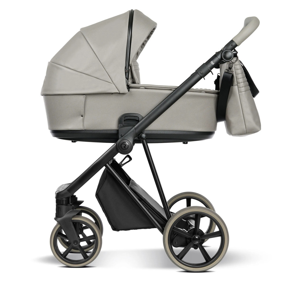 Roan Ivi 2.0 - детская коляска 2в1, премиум Vintage Collection, матрас Air Zone 3D, мягкая амортизация, солнцезащитный козырек в комплекте • Oyster Alcantara (R-IEVC-OR)