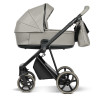 Roan Ivi 2.0 - детская коляска 2в1, премиум Vintage Collection, матрас Air Zone 3D, мягкая амортизация, солнцезащитный козырек в комплекте • Oyster Alcantara (R-IEVC-OR)