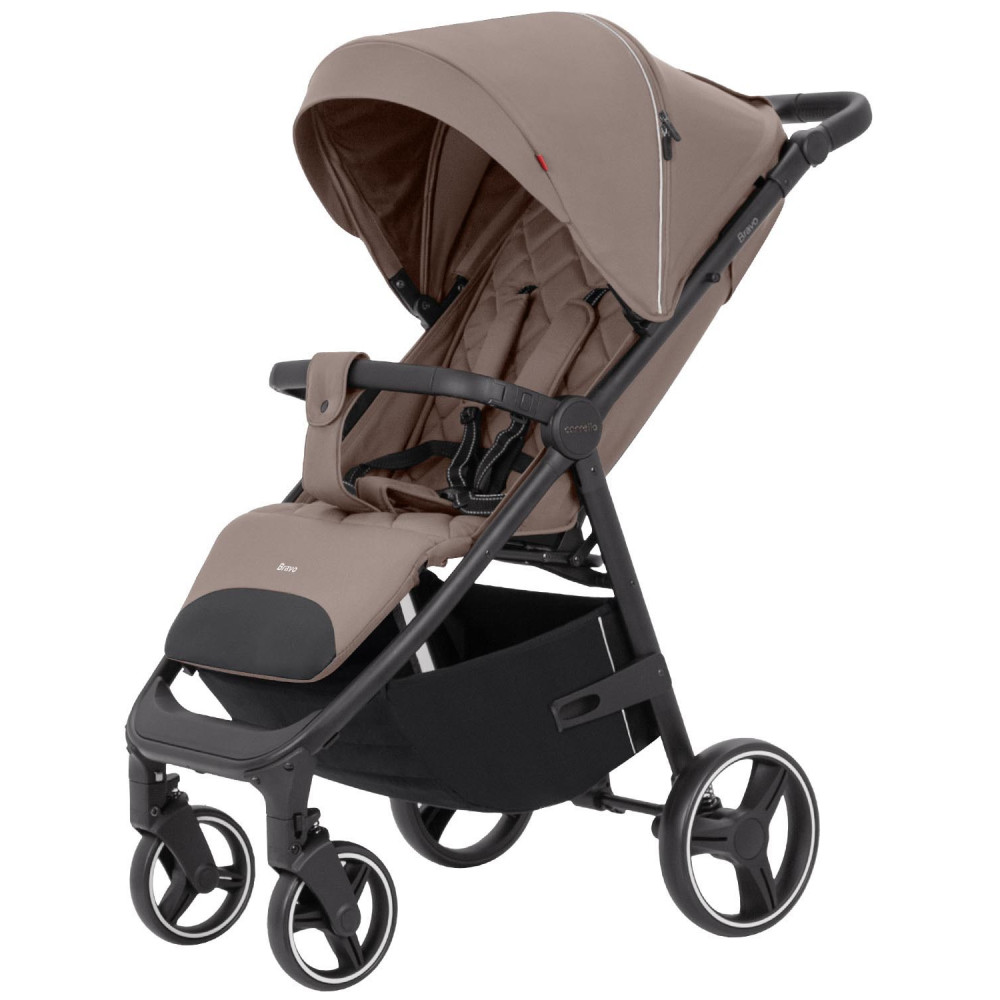 Carrello Bravo CRL-8512 - всесезонная прогулочная коляска на колесах EVA, амортизация на каждом колесе, спинка в 3 положениях, складывание книжкой, вес 9.8 кг • Castle Beige Carrello Bravo CRL-8512 - всесезонная прогулочная коляска на колесах EVA, амортизация на каждом колесе, спинка в 3 положениях, складывание книжкой, вес 9.8 кг • Castle Beige