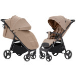 Carrello Bravo CRL-8512 - всесезонная прогулочная коляска на колесах EVA, амортизация на каждом колесе, спинка в 3 положениях, складывание книжкой, вес 9.8 кг • Deep Beige Carrello Bravo CRL-8512 - всесезонная прогулочная коляска на колесах EVA, амортизация на каждом колесе, спинка в 3 положениях, складывание книжкой, вес 9.8 кг • Deep Beige