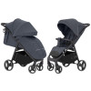 Carrello Bravo CRL-8512 - всесезонная прогулочная коляска на колесах EVA, амортизация на каждом колесе, спинка в 3 положениях, складывание книжкой, вес 9.8 кг • Timber Grey