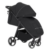 Carrello Bravo CRL-8512 - всесезонная прогулочная коляска на колесах EVA, амортизация на каждом колесе, спинка в 3 положениях, складывание книжкой, вес 9.8 кг • Pure Black