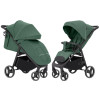 Carrello Bravo CRL-8512 - всесезонная прогулочная коляска на колесах EVA, амортизация на каждом колесе, спинка в 3 положениях, складывание книжкой, вес 9.8 кг • Spring Green