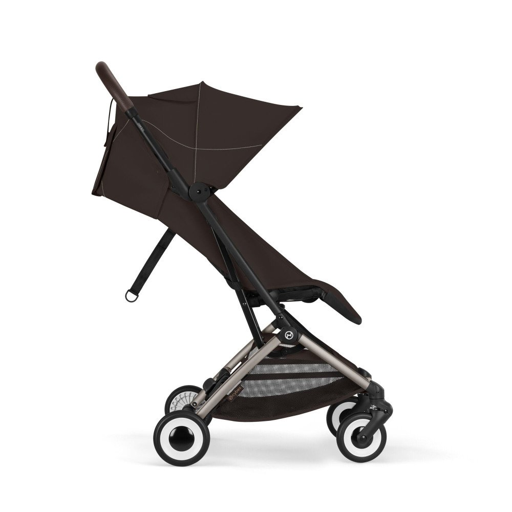 Cybex Orfeo - легкая прогулочная коляска для путешествий, складывается до размера ручной клади • Chocolate Brown Cybex Orfeo - легкая прогулочная коляска для путешествий, складывается до размера ручной клади • Chocolate Brown