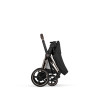 Cybex e-Priam Comfort 2026 - електричний дитячий візок преміум 2в1, люлька складається разом із шасі • Sepia Black/Rosegold
