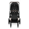 Cybex e-Priam Comfort 2026 - електричний дитячий візок преміум 2в1, люлька складається разом із шасі • Sepia Black/Rosegold