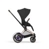 Cybex e-Priam Comfort 2026 - електричний дитячий візок преміум 2в1, люлька складається разом із шасі • Sepia Black/Rosegold
