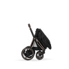 Cybex e-Priam Comfort 2026 - електричний дитячий візок преміум 2в1, люлька складається разом із шасі • Sepia Black/Rosegold