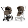 Cybex Mios Comfort - детская коляска премиум 2в1, люлька складывается вместе с шасси • Coconut Brown / Matt Black