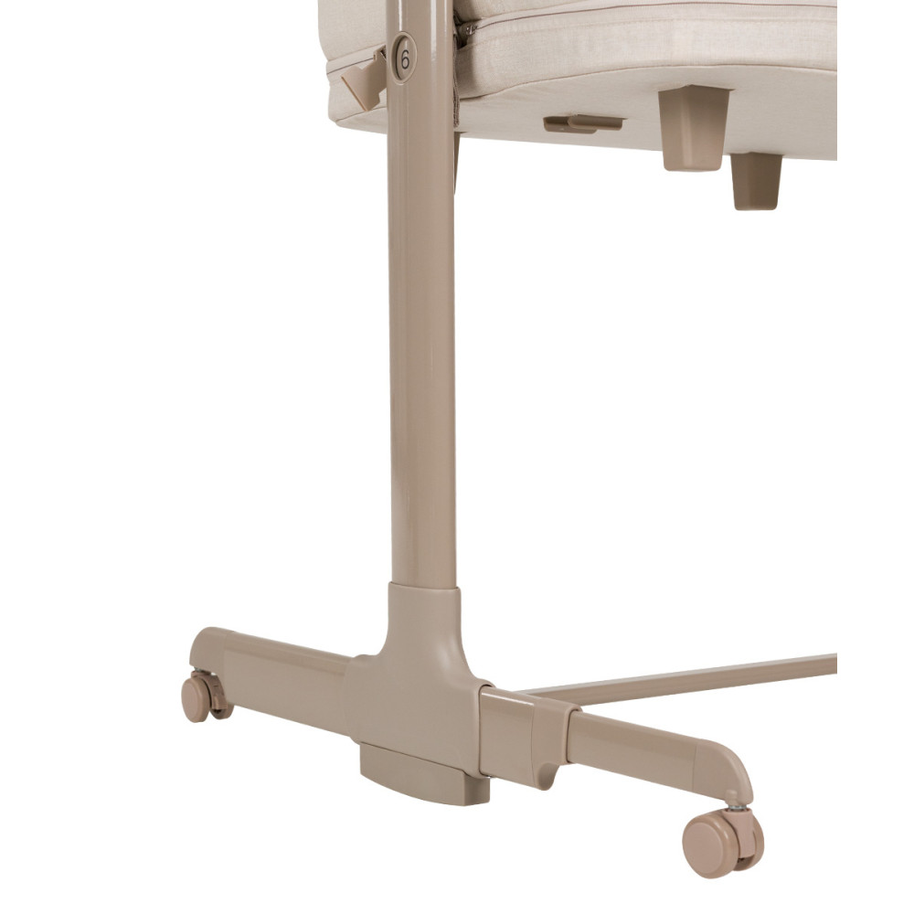 Carrello Picto CRL-16506 - приставная кроватка-манеж 3 в 1, 6 уровней высоты, боковой лаз на молнии • Aori Beige