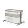 Carrello Picto CRL-16506 - приставная кроватка-манеж 3 в 1, 6 уровней высоты, боковой лаз на молнии • Tao Grey