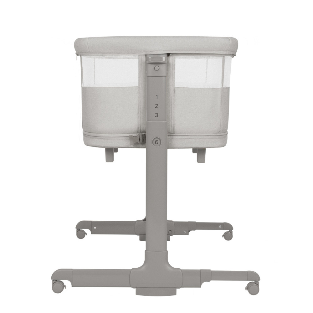 Carrello Picto CRL-16506 - приставная кроватка-манеж 3 в 1, 6 уровней высоты, боковой лаз на молнии • Tao Grey