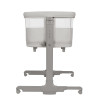 Carrello Picto CRL-16506 - приставная кроватка-манеж 3 в 1, 6 уровней высоты, боковой лаз на молнии • Tao Grey