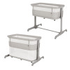 Carrello Picto CRL-16506 - приставная кроватка-манеж 3 в 1, 6 уровней высоты, боковой лаз на молнии • Tao Grey