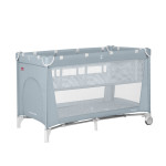 Carrello Piccolo Plus CRL-18102 - детский манеж, альтернатива детской кроватке, дополнительный съемный ярус • Ash Grey
