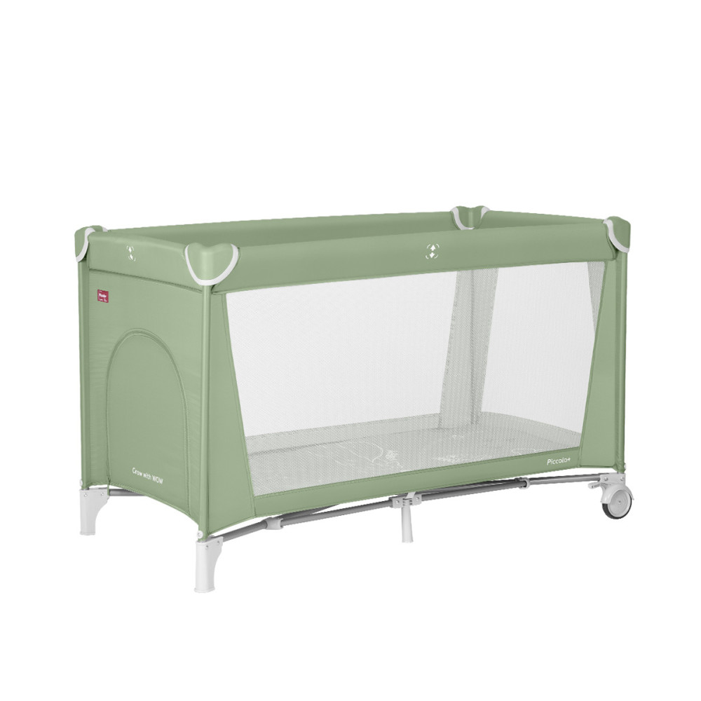 Carrello Piccolo Plus CRL-18102 - детский манеж, альтернатива детской кроватке, дополнительный съемный ярус • Mint Green
