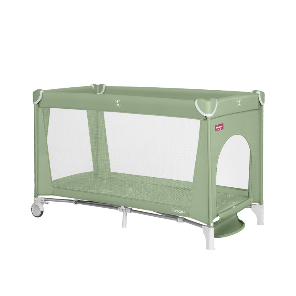 Carrello Piccolo Plus CRL-18102 - детский манеж, альтернатива детской кроватке, дополнительный съемный ярус • Mint Green