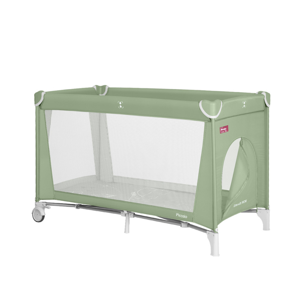 Carrello Piccolo CRL-18101 - детский манеж с боковым лазом на молнии • Mint Green