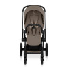 Cybex Priam Comfort 2026 - дитяча коляска з функцією складання разом із люлькою, преміальний візок • Coconut Brown / Matt Black