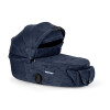 Cybex Mios/Coya Fold Lux Carry Cot - складная люлька вместе с шасси, джинсовая ткань премиум, матрас memory foam, капюшон UPF50+, сумка в комплекте • Rebellious Luxury
