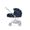 Cybex Mios/Coya Fold Lux Carry Cot - складная люлька вместе с шасси, джинсовая ткань премиум, матрас memory foam, капюшон UPF50+, сумка в комплекте • Rebellious Luxury