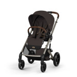Cybex Balios S Lux 2026 - прогулянкова коляска, всесезонний візок, з великими колесами, телескопічне регулювання ручки, великий кошик до 10 кг • TPE Chocolate Brown