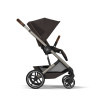 Cybex Balios S Lux 2026 - прогулянкова коляска, всесезонний візок, з великими колесами, телескопічне регулювання ручки, великий кошик до 10 кг • TPE Chocolate Brown