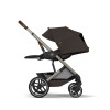 Cybex Balios S Lux 2026 - прогулянкова коляска, всесезонний візок, з великими колесами, телескопічне регулювання ручки, великий кошик до 10 кг • TPE Chocolate Brown