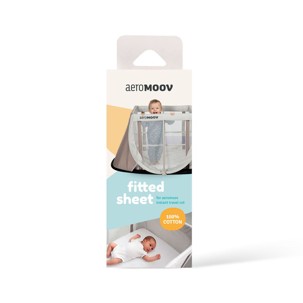 AeroMoov Instant Travel Cot Fitted Sheet - простыня для кровати-манежа, 110 × 60 см, 100% хлопок AeroMoov Instant Travel Cot Fitted Sheet - простыня для кровати-манежа, 110 × 60 см, 100% хлопок