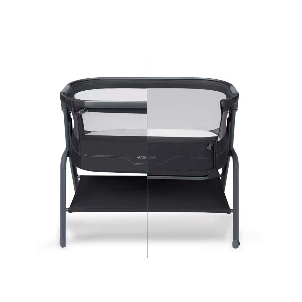 Maxi-Cosi Iora 2 - приставне ліжечко для новонародженого • Elegance Graphite Maxi-Cosi Iora 2 - приставне ліжечко для новонародженого • Elegance Graphite