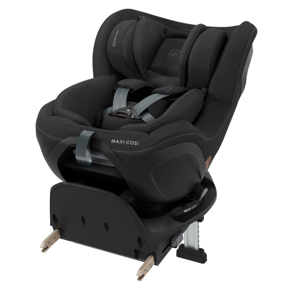 Maxi-Cosi Mica Slide Pro - детское автокресло, поворотное 360°, ISOFIX с опорной ногой (0 - 4 года / 40 - 105 см) • Authentic Black