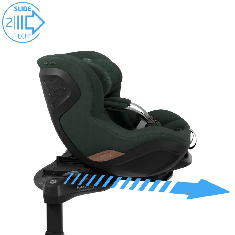 Maxi-Cosi Mica Slide Pro - детское автокресло, поворотное 360°, ISOFIX с опорной ногой (0 - 4 года / 40 - 105 см) • Authentic Green Maxi-Cosi Mica Slide Pro - детское автокресло, поворотное 360°, ISOFIX с опорной ногой (0 - 4 года / 40 - 105 см) • Authentic Green