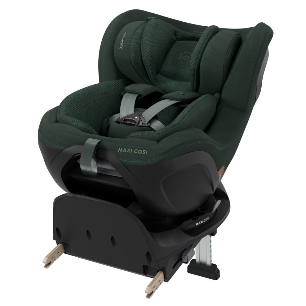 Maxi-Cosi Mica Slide Pro - детское автокресло, поворотное 360°, ISOFIX с опорной ногой (0 - 4 года / 40 - 105 см) • Authentic Green